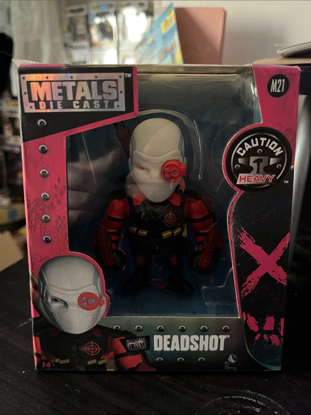 Ada Metals Die Cast Deadshot Action Figure - White & Red & Black